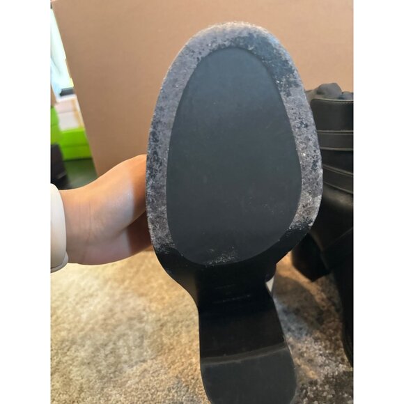 BURBERRY Pryle House Check & Leather Ankle Boots Color Black Arch - Picture 3 of 8